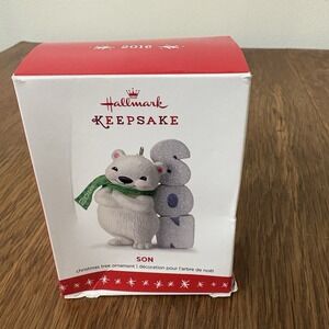 Hallmark Keepsake 2016 SON Christmas Tree Holiday Ornament Polar Bear